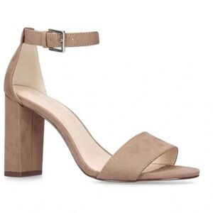 Nine West Abrah Faux Suede Sandal Heels
